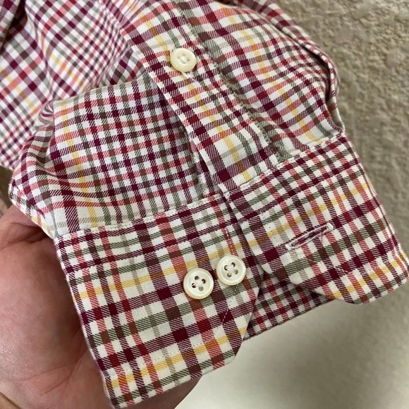 Daniel Cremieux Mens Plaid Button Down Shirt size XL Red Casual Workwear - Picture 5 of 8